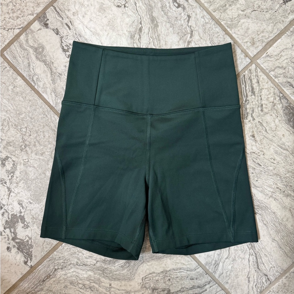 Girlfriend Collective High Rise Run Short, Moss